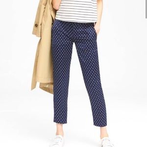 NEW Banana Republic Mid Rise Straight Leg Ankle Avery Pants 6